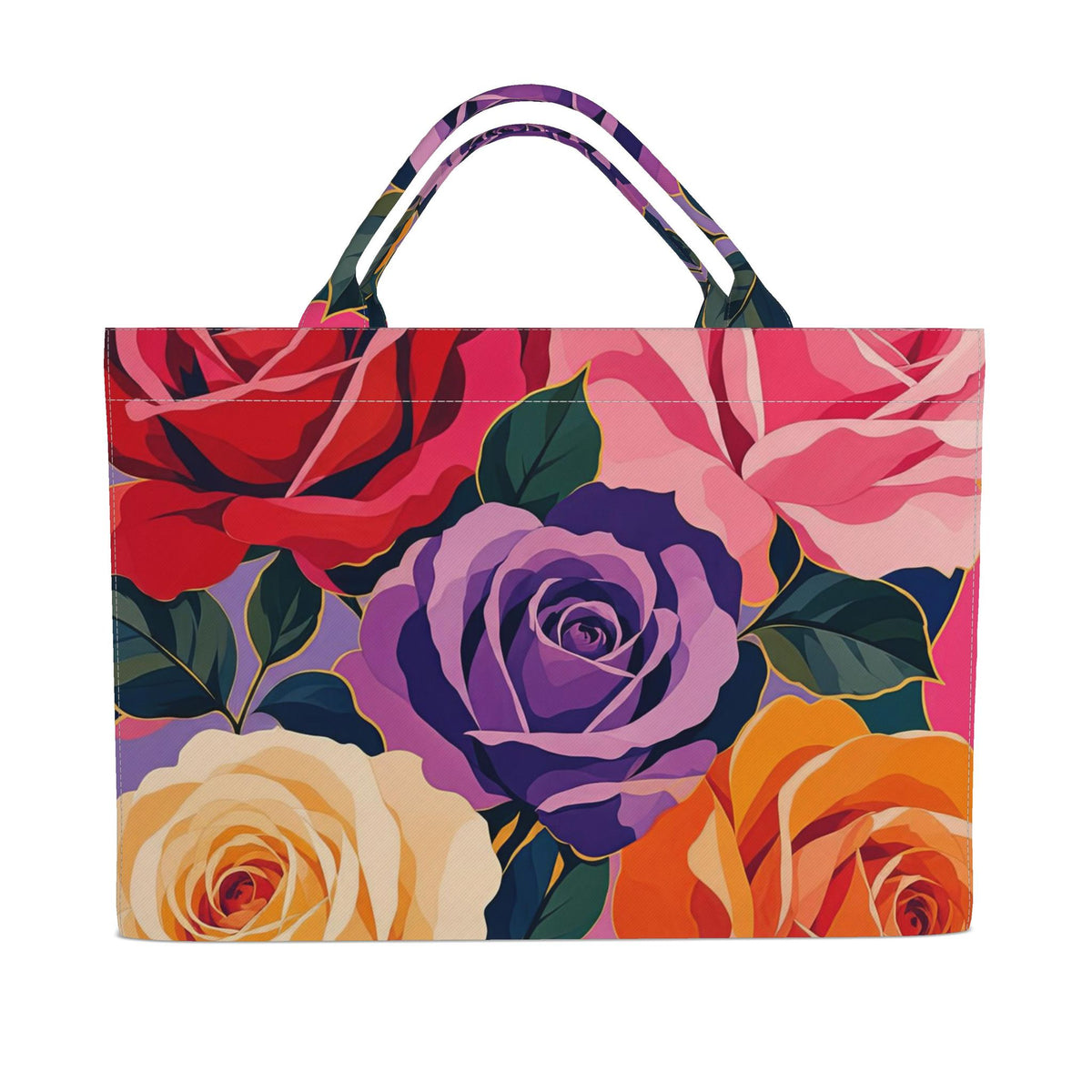 Bold Rose Carryall Tote Bag