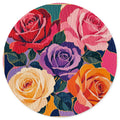 Bold Rose Vinyl Coasters