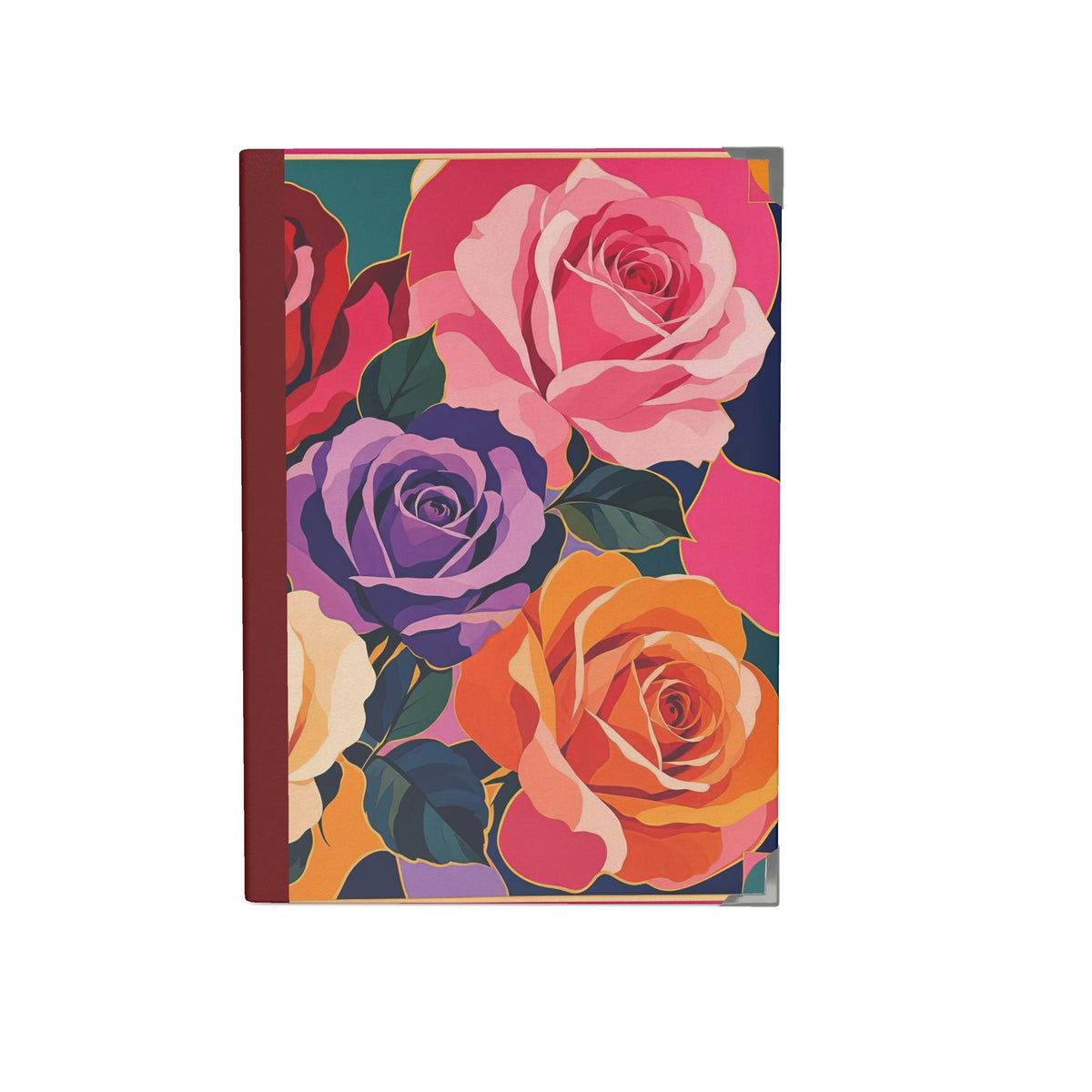 Bold Rose Handmade Journal Red