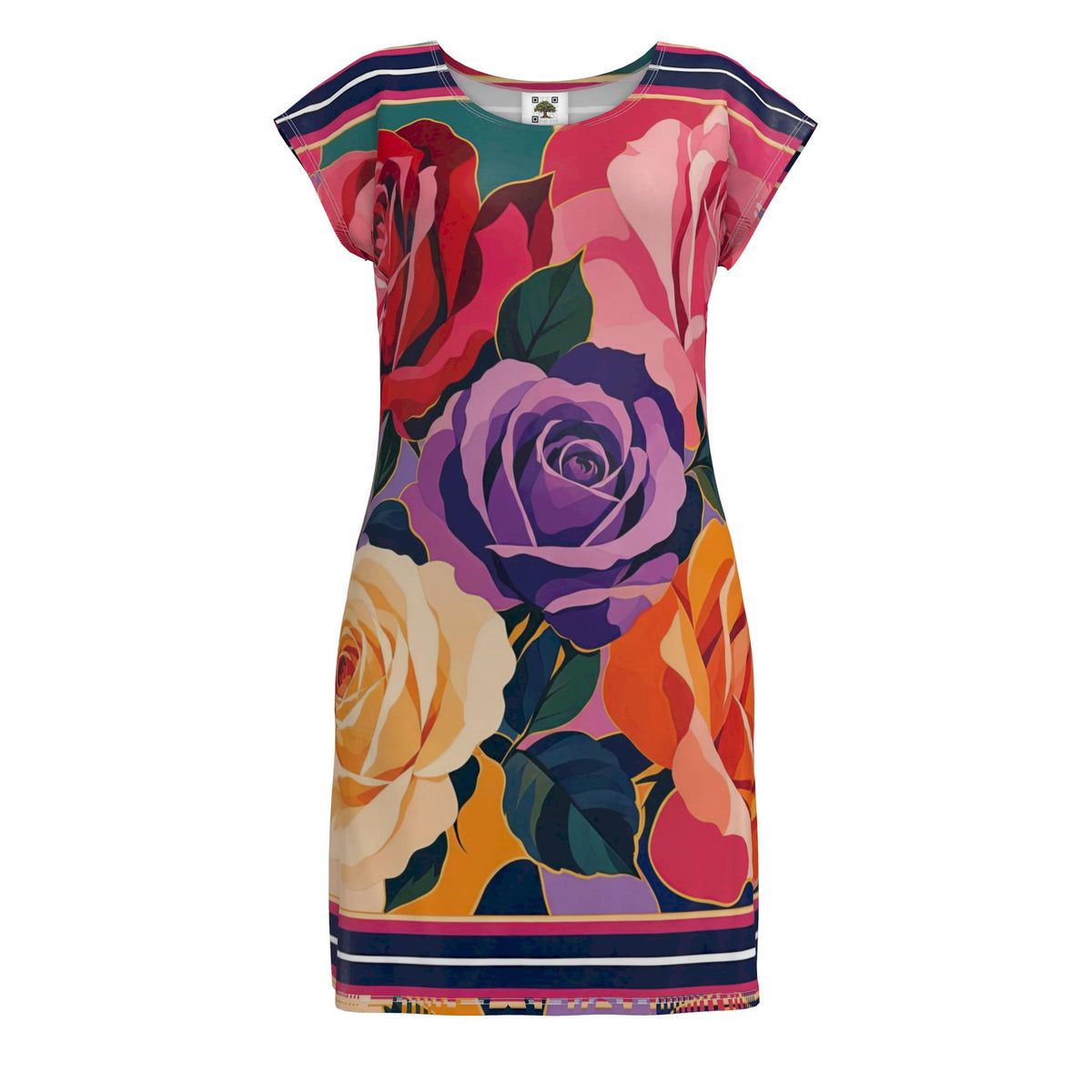Bold Rose Ladies Tunic T-Shirt