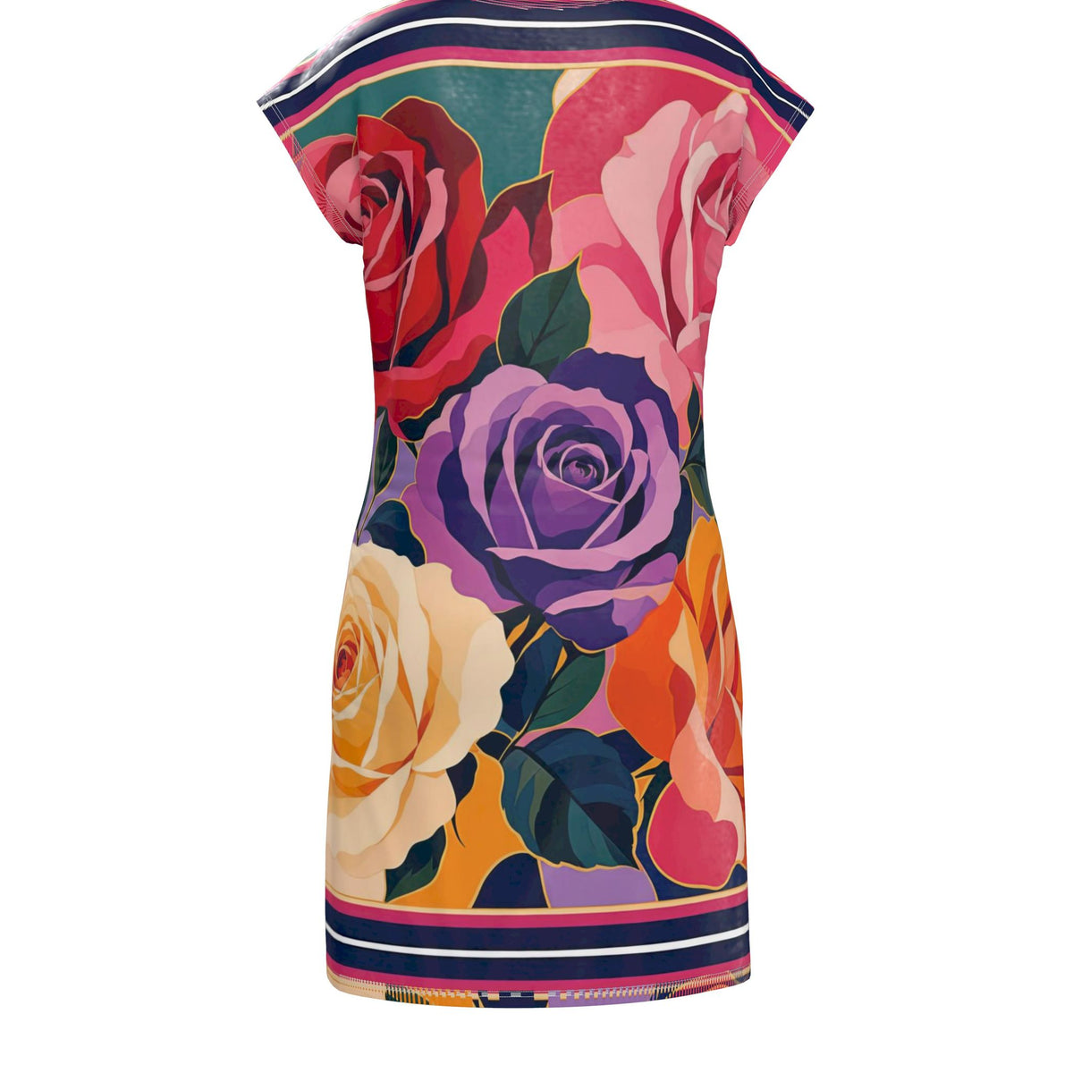 Bold Rose Ladies Tunic T-Shirt
