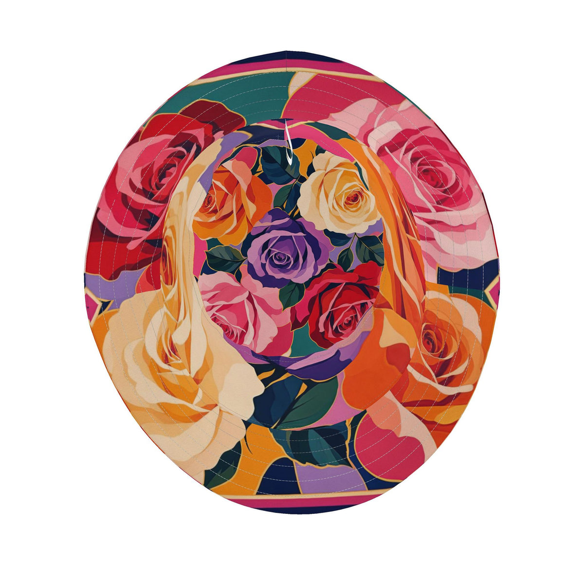 Bold Rose Bucket Hat