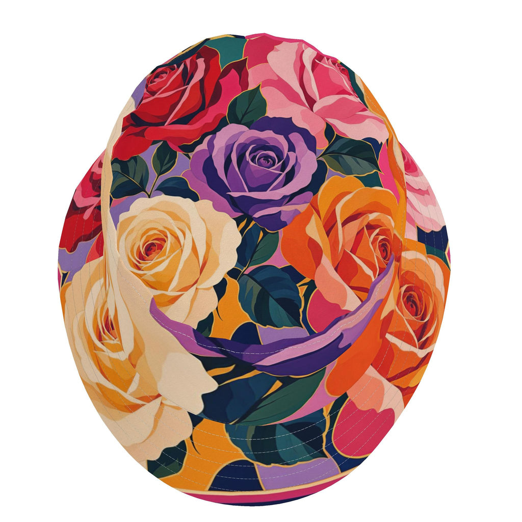 Bold Rose Bucket Hat