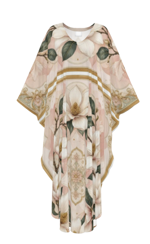 Kaftan Polyester Georgette Adjust Internal Waist Tie Single Piece